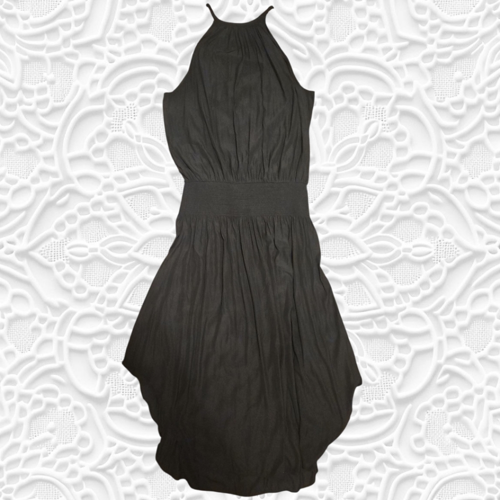 Source Unknown Charcoal Midi Dress